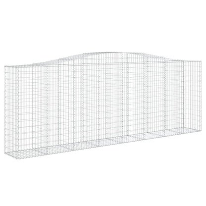 Cestos gabião arqueados 2pcs 400x50x140/160cm ferro galvanizado