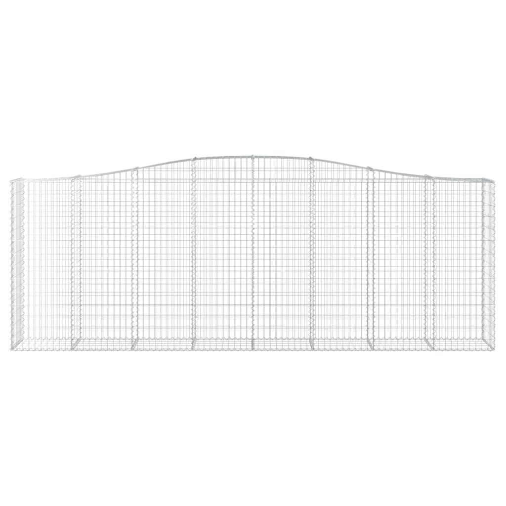 Cestos gabião arqueados 2pcs 400x50x140/160cm ferro galvanizado