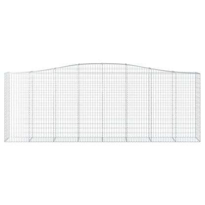 Cestos gabião arqueados 2pcs 400x50x140/160cm ferro galvanizado