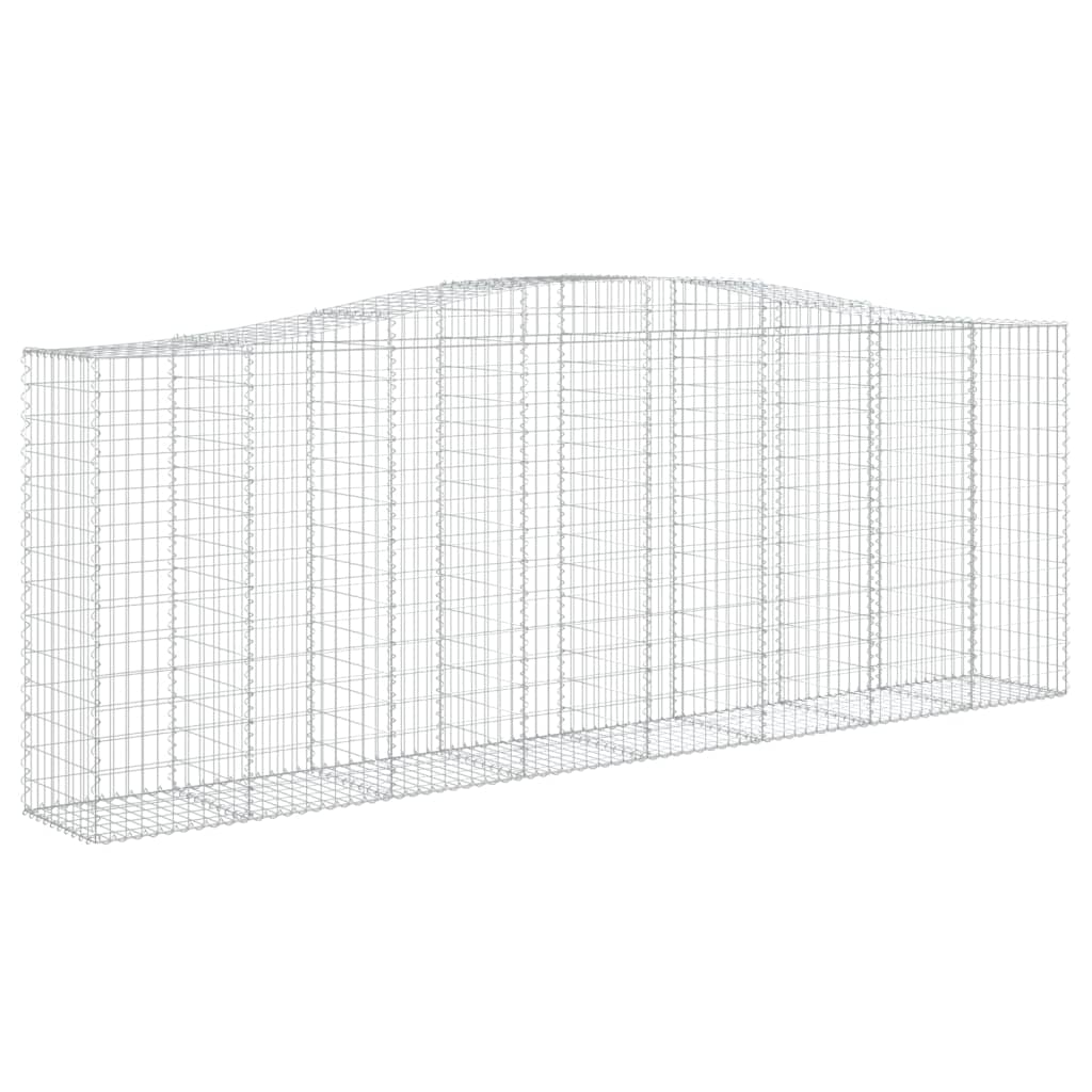 Cestos gabião arqueados 5pcs 400x50x140/160cm ferro galvanizado