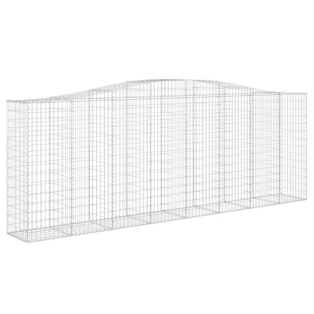 Cestos gabião arqueados 9pcs 400x50x140/160cm ferro galvanizado