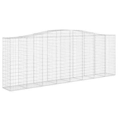 Cestos gabião arqueados 9pcs 400x50x140/160cm ferro galvanizado