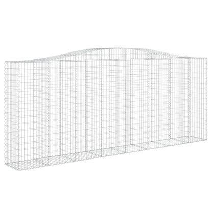 Cestos gabião arqueados 9pcs 400x50x160/180cm ferro galvanizado