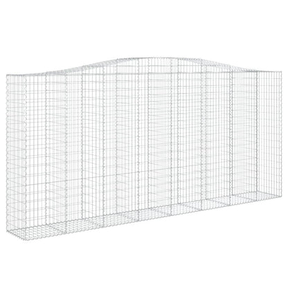 Cestos gabião arqueados 2pcs 400x50x180/200cm ferro galvanizado