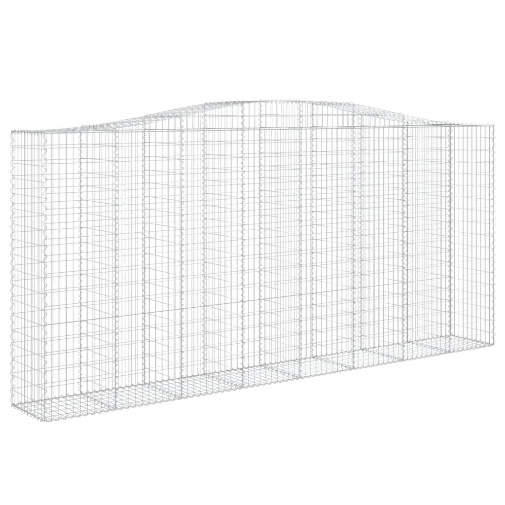 Cestos gabião arqueados 6pcs 400x50x180/200cm ferro galvanizado