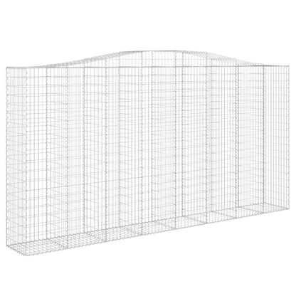 Cestos gabião arqueados 2pcs 400x50x200/220cm ferro galvanizado