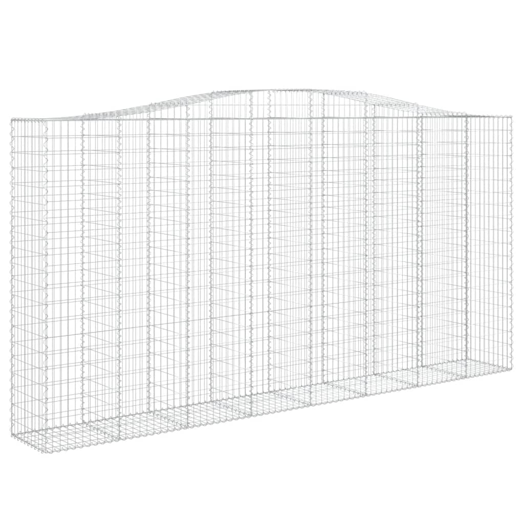 Cestos gabião arqueados 15 pcs 400x50x200/220 ferro galvanizado