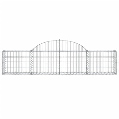 Cestos gabião arqueados 11pcs 200x30x40/60 cm ferro galvanizado