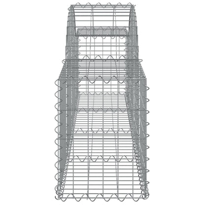 Cestos gabião arqueados 15pcs 200x30x40/60 cm ferro galvanizado