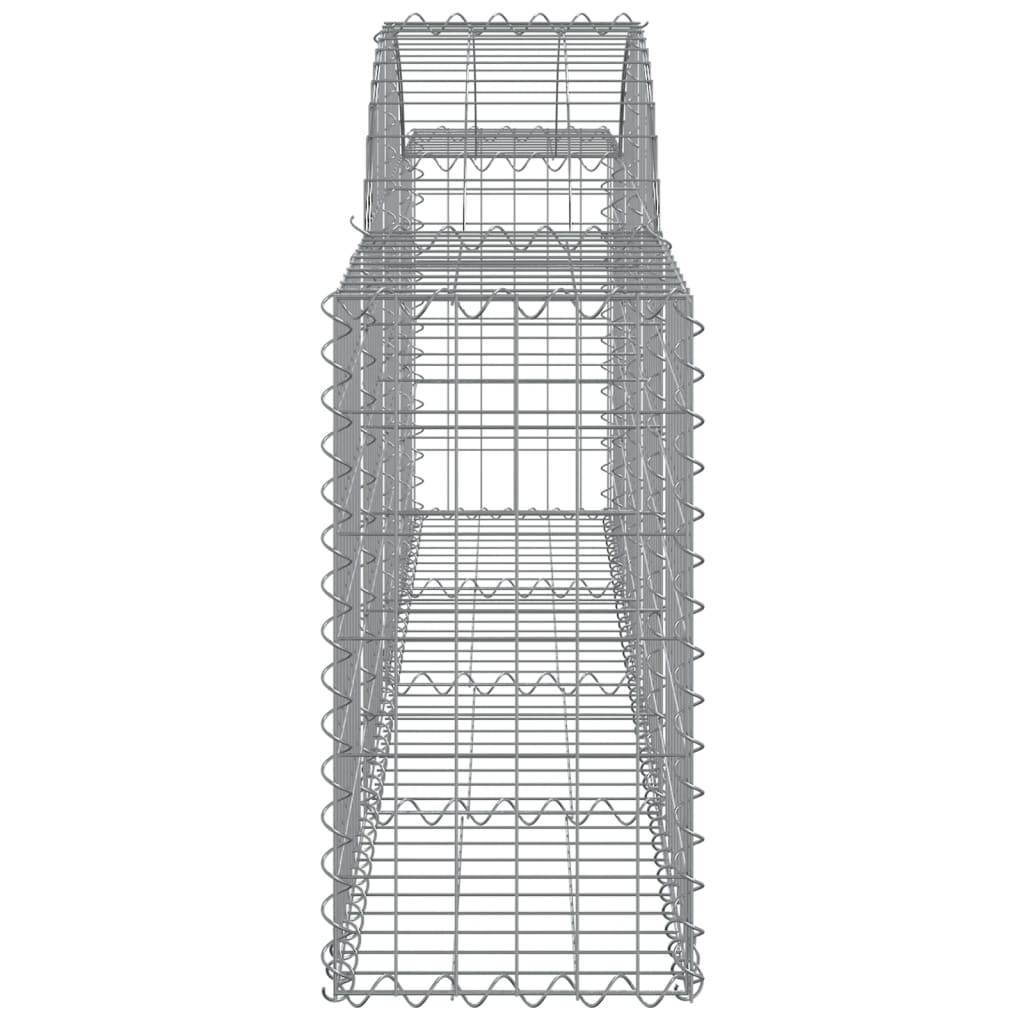 Cestos gabião arqueados 10pcs 200x30x60/80 cm ferro galvanizado