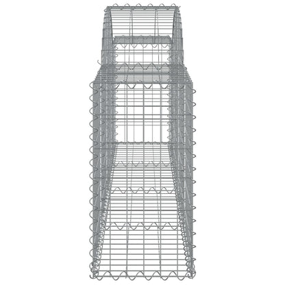 Cestos gabião arqueados 10pcs 200x30x60/80 cm ferro galvanizado