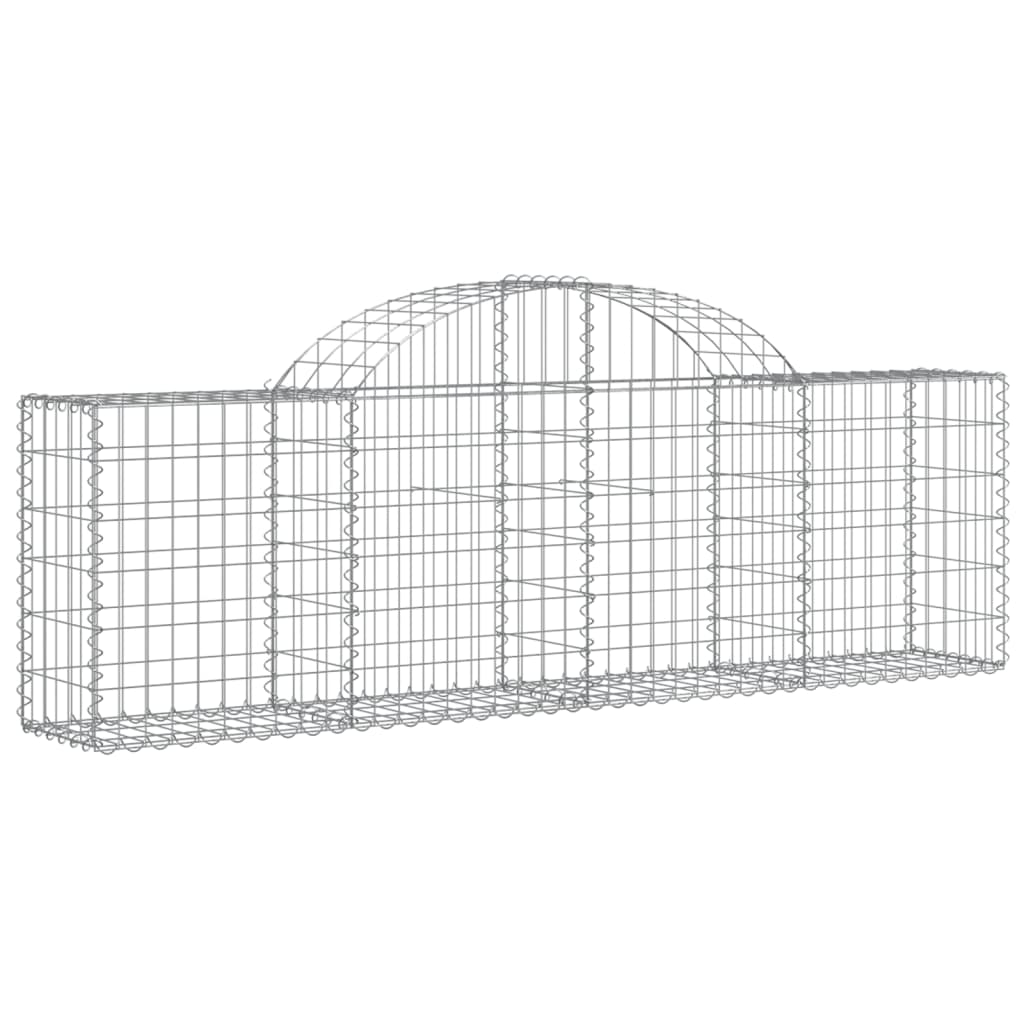 Cestos gabião arqueados 25pcs 200x30x60/80 cm ferro galvanizado