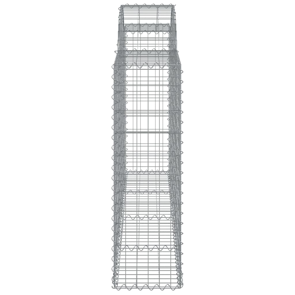 Cestos gabião arqueados 5pcs 200x30x100/120cm ferro galvanizado