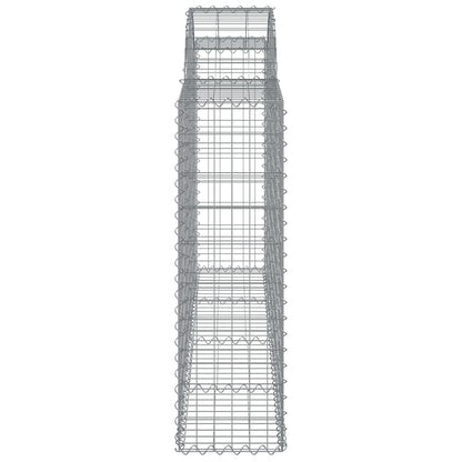 Cestos gabião arqueados 5pcs 200x30x100/120cm ferro galvanizado