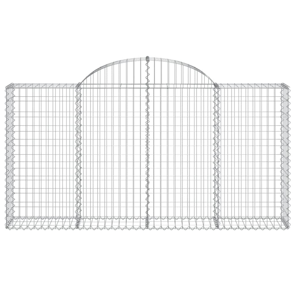 Cestos gabião arqueados 10 pcs 200x30x100/120 ferro galvanizado