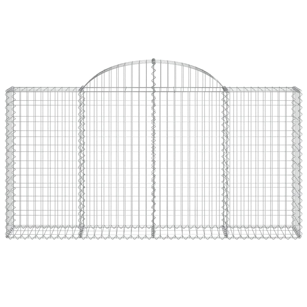 Cestos gabião arqueados 12 pcs 200x30x100/120 ferro galvanizado