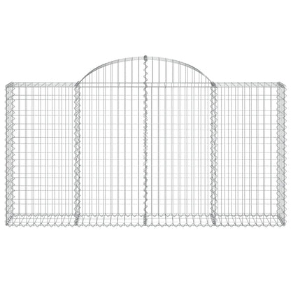 Cestos gabião arqueados 12 pcs 200x30x100/120 ferro galvanizado