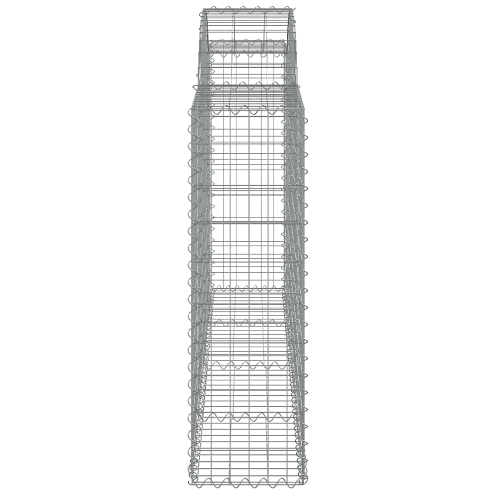 Cestos gabião arqueados 15 pcs 200x30x100/120 ferro galvanizado