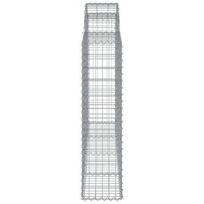 Cestos gabião arqueados 11pcs 200x30x120/140 ferro galvanizado