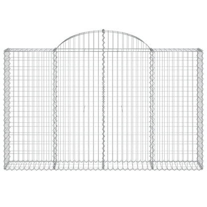 Cestos gabião arqueados 25 pcs 200x30x120/140 ferro galvanizado