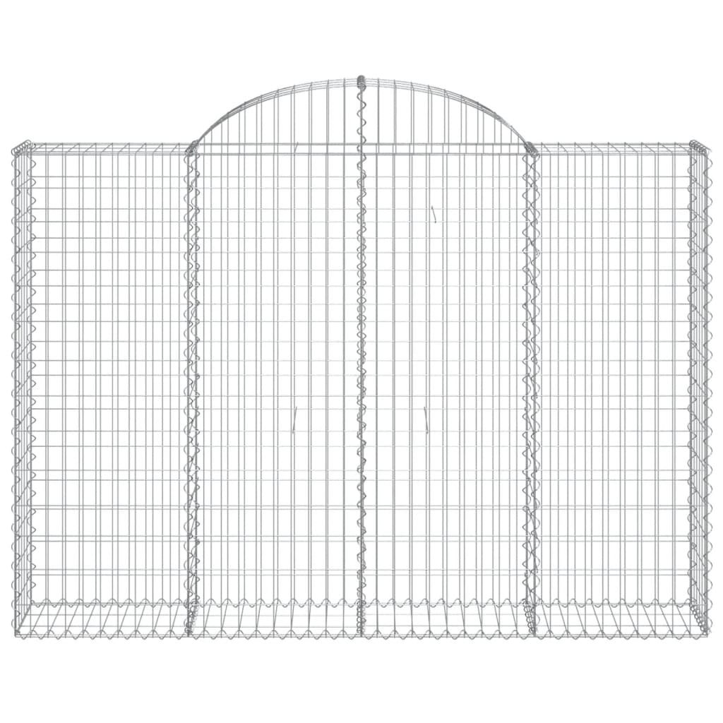 Cestos gabião arqueados 10 pcs 200x30x140/160 ferro galvanizado