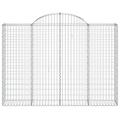 Cestos gabião arqueados 10 pcs 200x30x140/160 ferro galvanizado