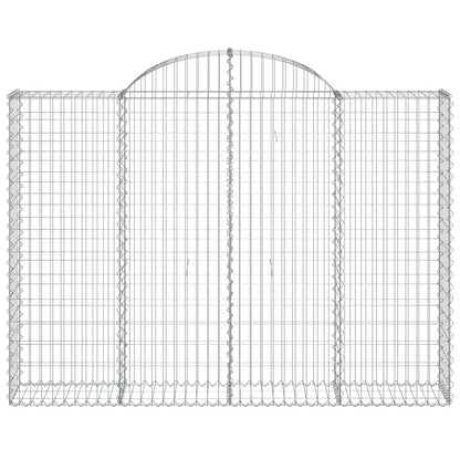 Cestos gabião arqueados 12 pcs 200x30x140/160 ferro galvanizado