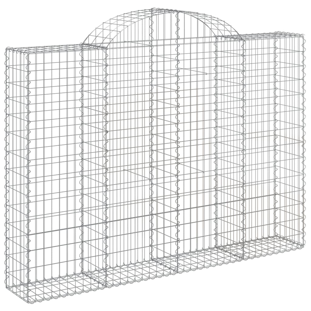 Cestos gabião arqueados 25 pcs 200x30x140/160 ferro galvanizado