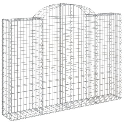 Cestos gabião arqueados 25 pcs 200x30x140/160 ferro galvanizado