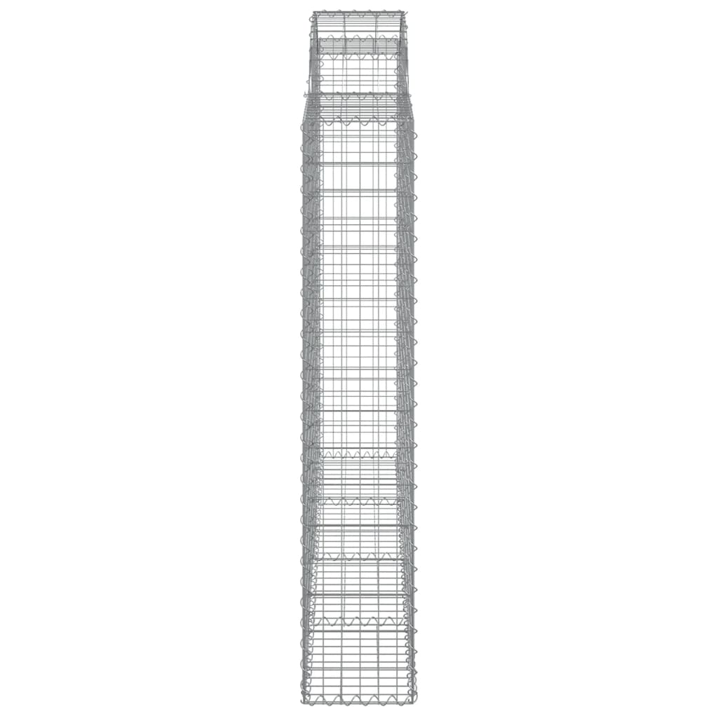 Cestos gabião arqueados 2pcs 200x30x160/180cm ferro galvanizado