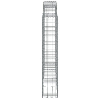 Cestos gabião arqueados 5pcs 200x30x160/180cm ferro galvanizado