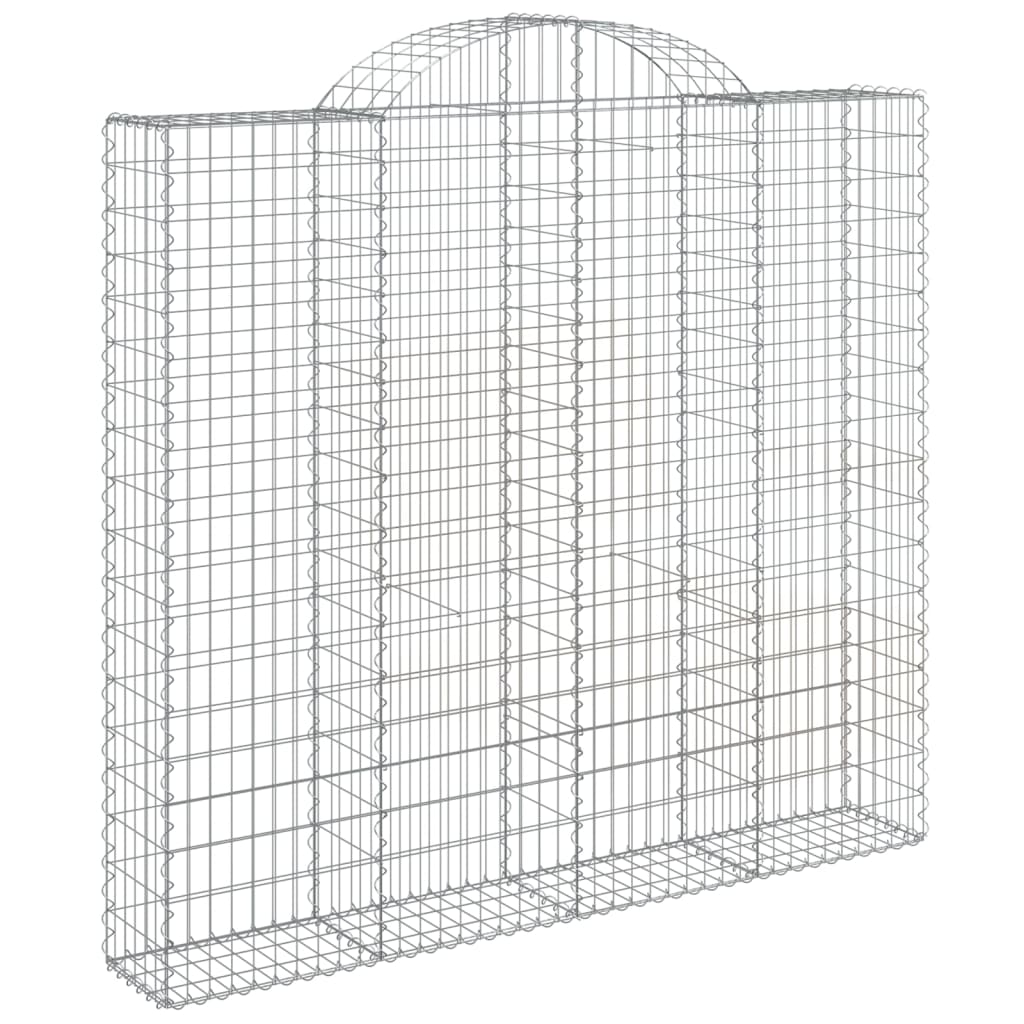 Cestos gabião arqueados 2pcs 200x30x180/200cm ferro galvanizado