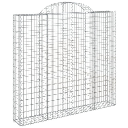 Cestos gabião arqueados 2pcs 200x30x180/200cm ferro galvanizado