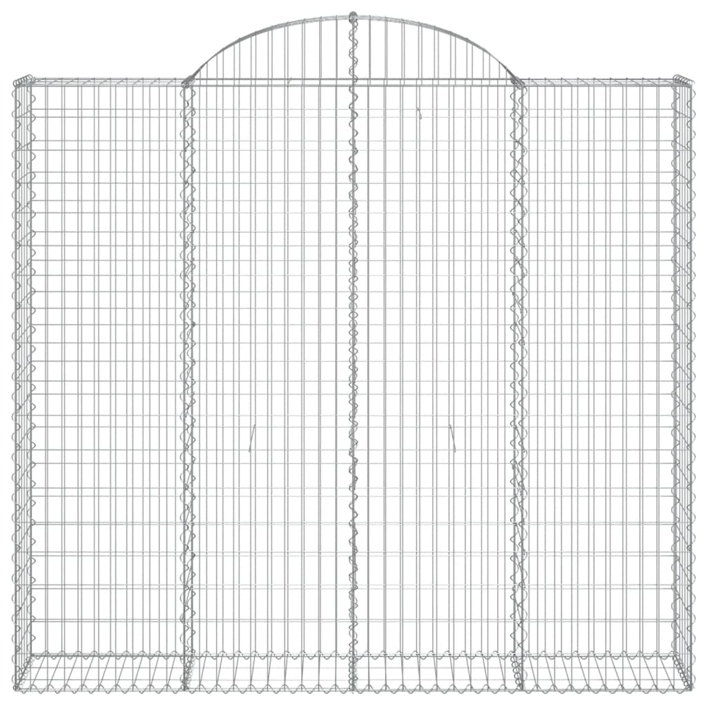 Cestos gabião arqueados 2pcs 200x30x180/200cm ferro galvanizado