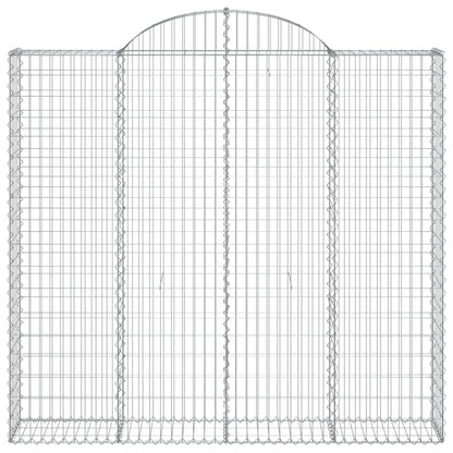 Cestos gabião arqueados 2pcs 200x30x180/200cm ferro galvanizado