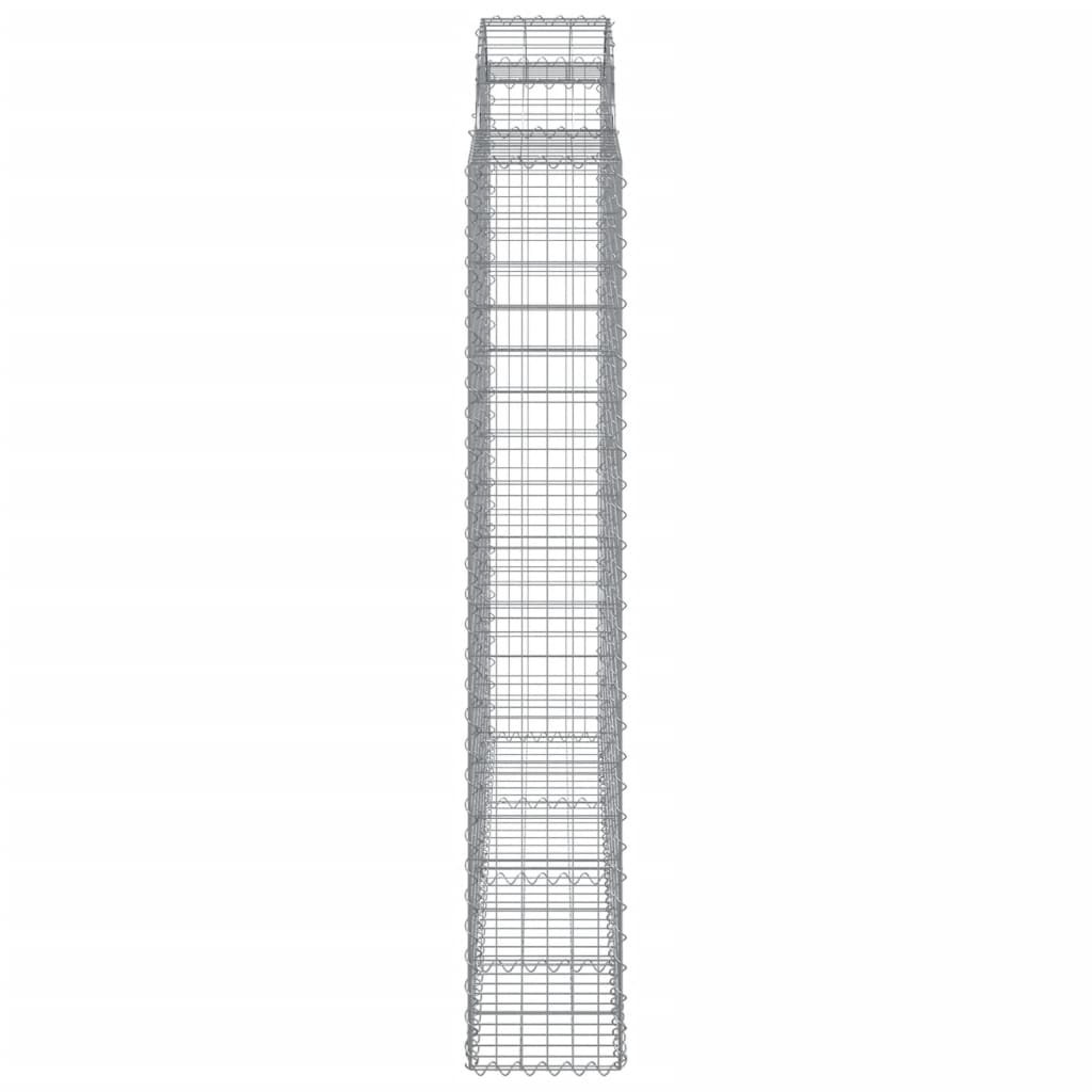 Cestos gabião arqueados 2pcs 200x30x180/200cm ferro galvanizado