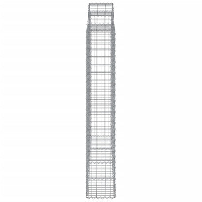 Cestos gabião arqueados 2pcs 200x30x180/200cm ferro galvanizado