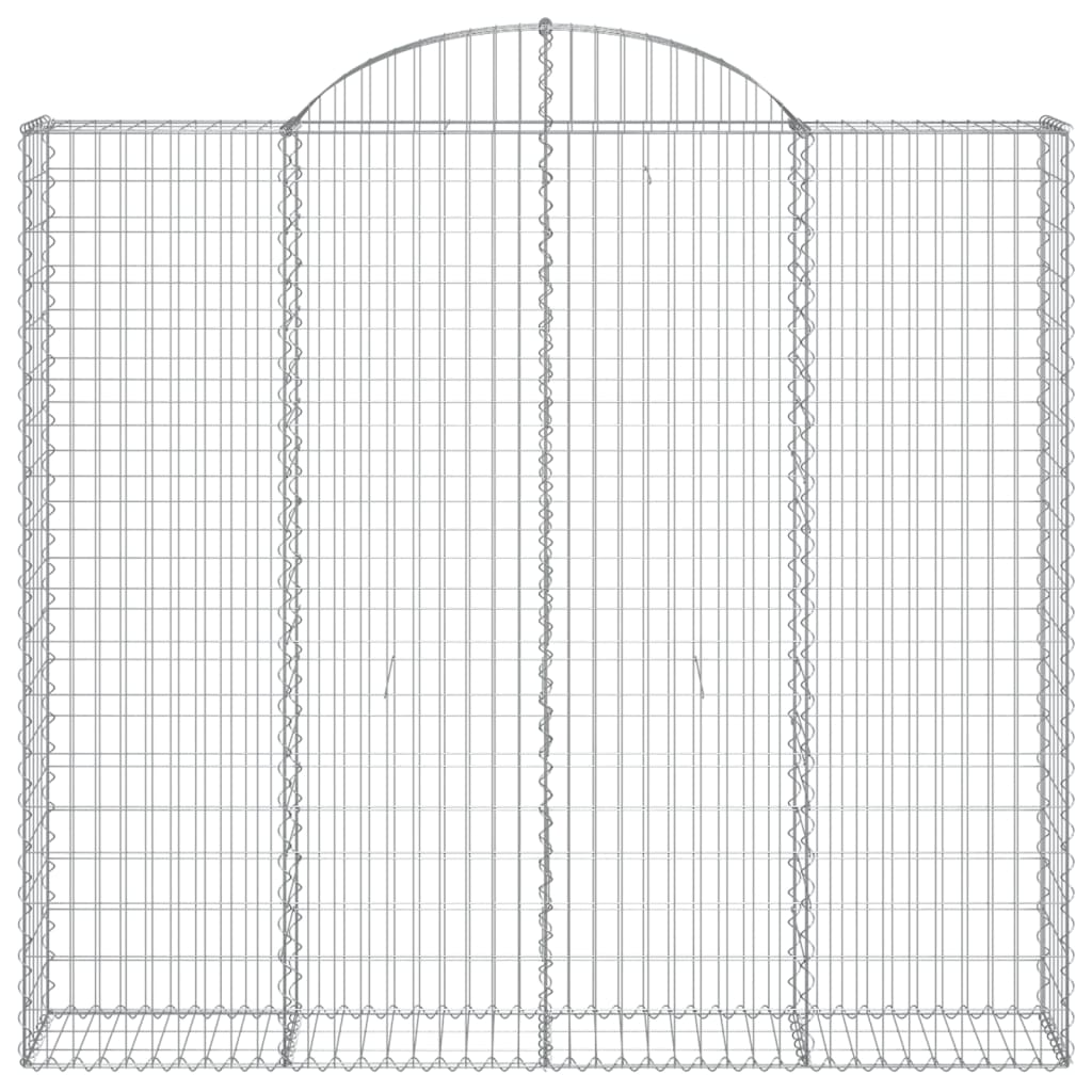 Cestos gabião arqueados 3pcs 200x30x180/200cm ferro galvanizado