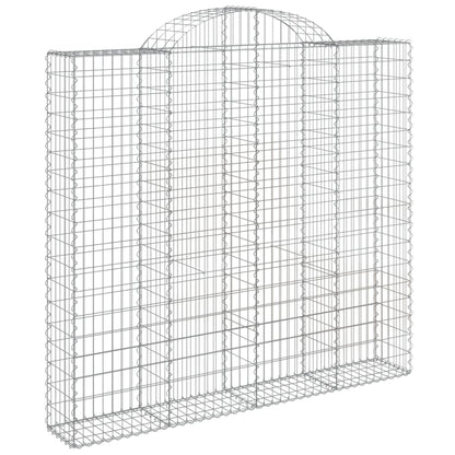 Cestos gabião arqueados 4pcs 200x30x180/200cm ferro galvanizado