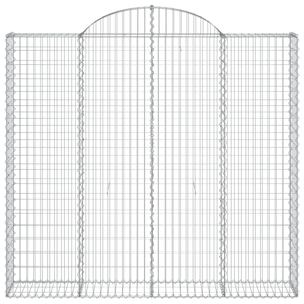 Cestos gabião arqueados 4pcs 200x30x180/200cm ferro galvanizado