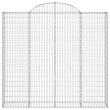 Cestos gabião arqueados 4pcs 200x30x180/200cm ferro galvanizado