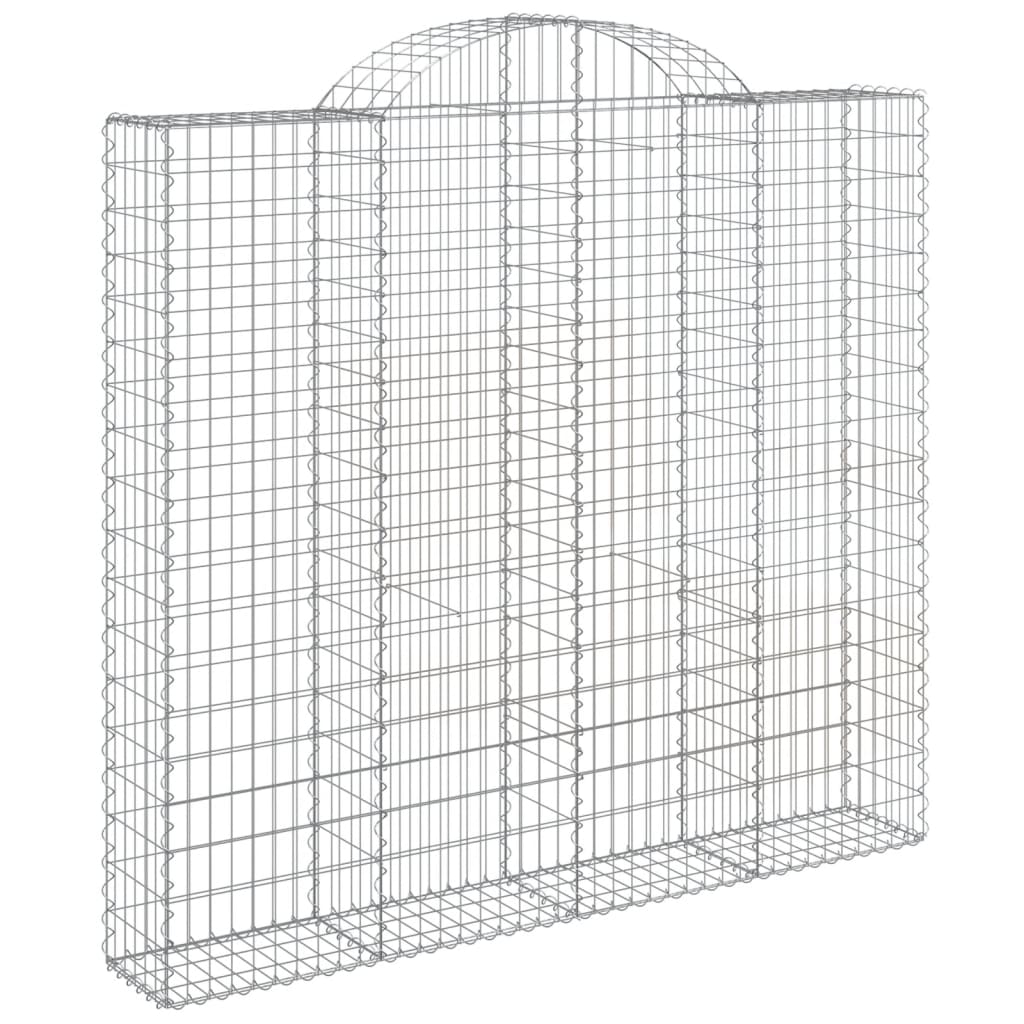 Cestos gabião arqueados 6pcs 200x30x180/200cm ferro galvanizado