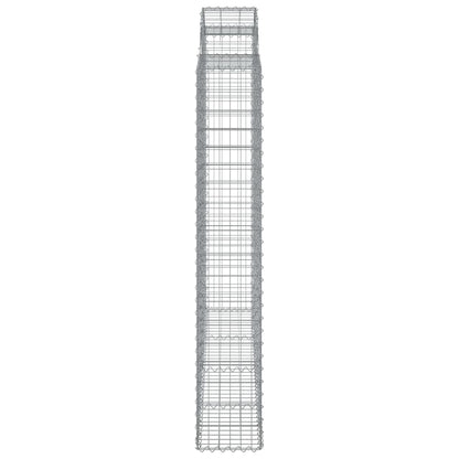 Cestos gabião arqueados 11pcs 200x30x180/200 ferro galvanizado