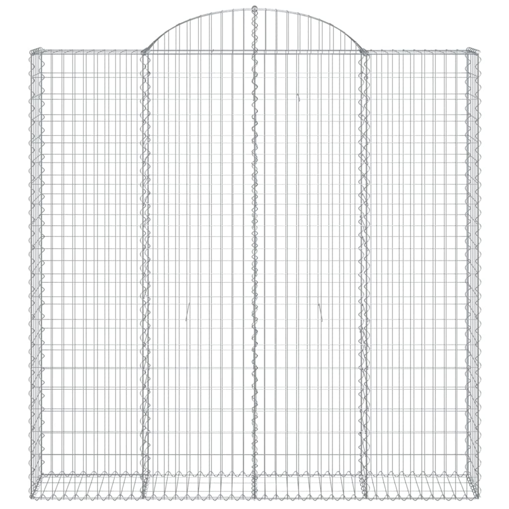 Cestos gabião arqueados 3pcs 200x30x200/220cm ferro galvanizado