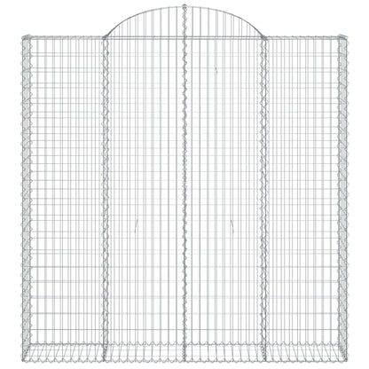 Cestos gabião arqueados 3pcs 200x30x200/220cm ferro galvanizado