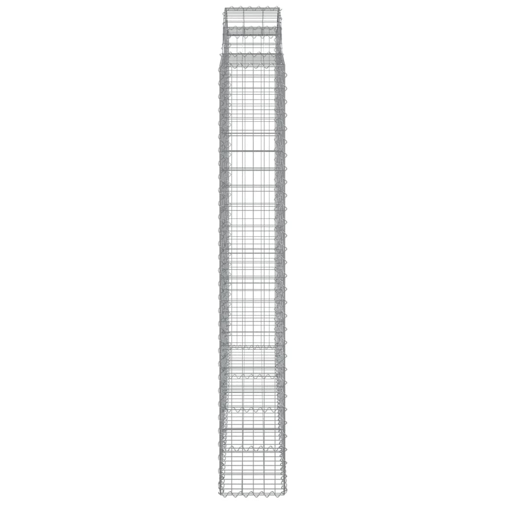 Cestos gabião arqueados 3pcs 200x30x200/220cm ferro galvanizado