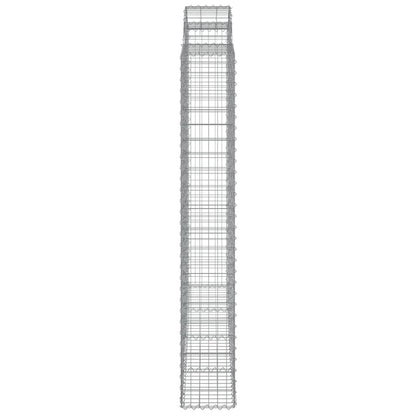 Cestos gabião arqueados 3pcs 200x30x200/220cm ferro galvanizado