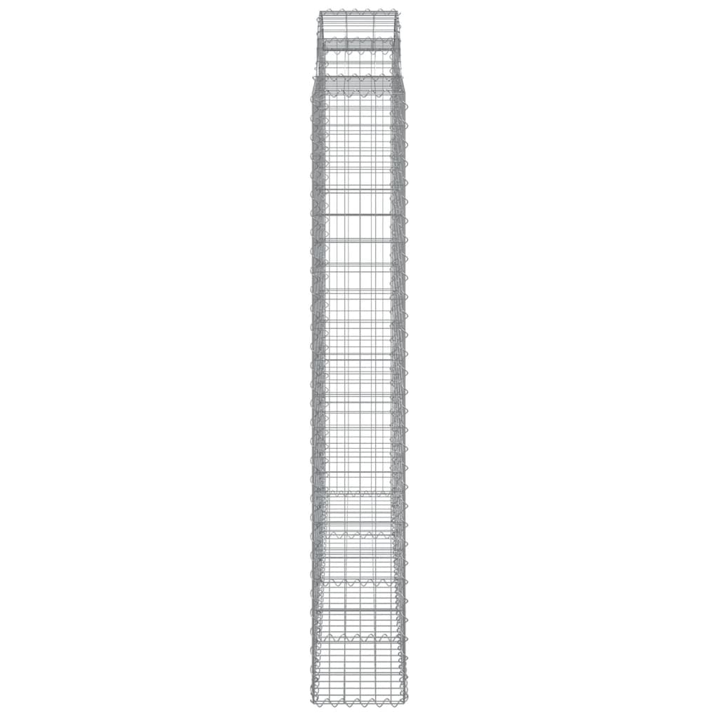 Cestos gabião arqueados 4pcs 200x30x200/220cm ferro galvanizado