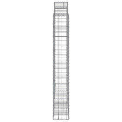 Cestos gabião arqueados 4pcs 200x30x200/220cm ferro galvanizado