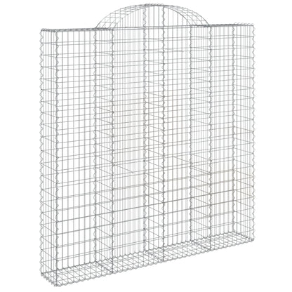 Cestos gabião arqueados 5pcs 200x30x200/220cm ferro galvanizado